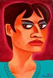 Eye Shadow by Graham Knuttel, oil on canvas, sold Nov 2024