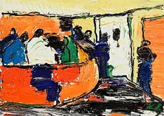 Philip Kelly, Kehoes a la Mexicana, 2003, oil on canvas