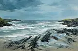 Annemarie Bourke, St. Finian's Bay, Co. Kerry, oil on canvas