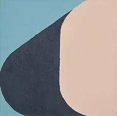 Richard Gorman, Five, mixed media on board