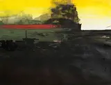Tom Climent, Submarine, mixed media on paper