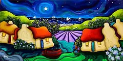 Annie Robinson, The Heavens Above Us, acrylic on canvas