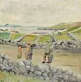 John Ryan, On the Way Home, oil on board