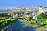 Henry Morgan, Burren near Fanore, 2023, oil on canvas board