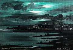 Tory Island at Dawn by Patsy Dan Rodgers, oil on canvas board, sold Nov 2024