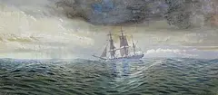 Anthony Carey Stannus, The Atlantic, 1866, watercolour on paper