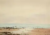 Frank Egginton, Achill from Blacksod Bay, Co. Mayo, watercolour on paper