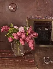 Robert Wraith, Interior Still Life, oil on canvas