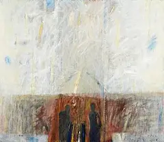 Veronica Bolay, Musicians at the Crossroad, oil on canvas