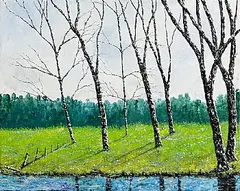 Pauline Walsh, Reflecting Light, oil on canvas