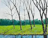 Pauline Walsh, Reflecting Light, oil on canvas