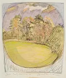 Brian Bourke Hrha Irish, Ower, Early Summer, 1995, mixed media on paper