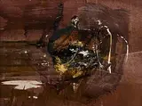 Gerald Davis, Falling Light, 1987, oil on card