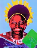 Andy Warhol American, Queen Ntombi from the Reigning Queens series, offset lithograph in colours - from an edition of 1000
