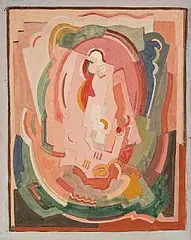Mainie Jellett, Abstract Composition, gouache on paper