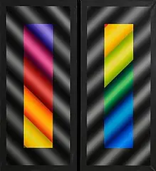 Translucent Study with Grey by Francis Tansey, 1992, acrylic on canvas - diptych, sold Sep 2024