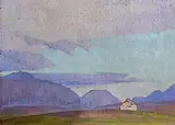 Henry Lamb, View in Connemara, Ireland, 1912, oil on board