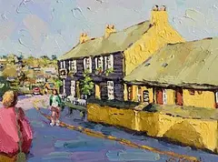 James S. Brohan, The Spaniard, Kinsale, oil on canvas board