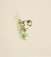 Louis le Brocquy, Study of W.B. Yeats, 1984, aquatint - first impression