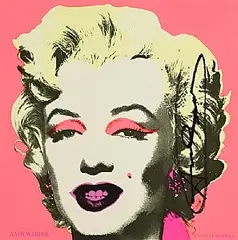 Andy Warhol American, Marilyn (Announcement Castelli Graphics, 1981, offset lithograph in colours with text verso - published by Castelli Graphics, New York, printed by Colour Editions, Inc.