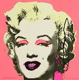 Andy Warhol American, Marilyn (Announcement Castelli Graphics, 1981, offset lithograph in colours with text verso - published by Castelli Graphics, New York, printed by Colour Editions, Inc.