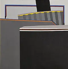 Jonathan Wade, Composition in Grey, oil on canvas