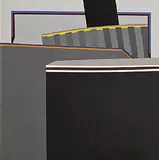 Jonathan Wade, Composition in Grey, oil on canvas