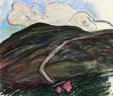Peter Collis, Wicklow Landscape, pastel on paper