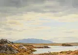 Frank Egginton, Early Morning, Errisbeg, Roundstone, Connemara, 1988, watercolour on paper