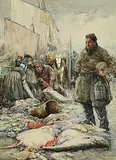 Dudley Hardy, After a Night of Toil, 1903, watercolour on paper