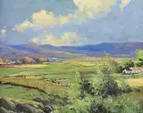 Near Castlefin, Co. Donegal by George K. Gillespie, oil on canvas, sold Sep 2024