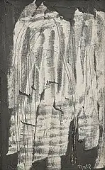 Kenneth Hall, Abstract Face, oil on canvas board