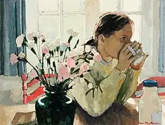 James MacKeown, Morning Light, oil on canvas board