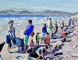 Stephen Cullen, Rossbeigh Beach, Summer, oil on canvas board