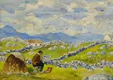 Fergus O'Ryan, Jim Nolan, Calla Whit, 1968, oil on canvas laid on board