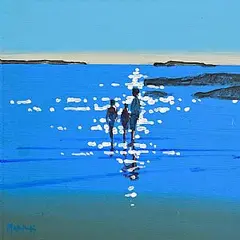 John Morris, Dogs Bay, Connemara, acrylic on board