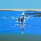 John Morris, Dogs Bay, Connemara, acrylic on board