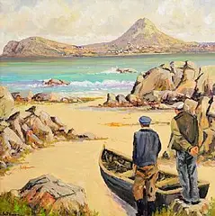 Alex McKenna, From Clare Island to Achill, oil on board