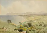 Joseph William Carey, Springtime, Killiney Bay, 1933, watercolour on paper