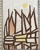 Markey Robinson, Sail Boats, gouache on paper