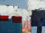 Michael Hales, Pale City, Hizarin Square, encaustic and oils on birch ply