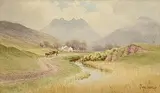 Slieve Bearnagh by Joseph William Carey, 1928, watercolour on paper, offered Sep 2024