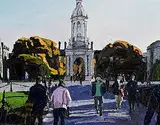 Stephen Cullen, Trinity College, Dublin, oil on canvas board