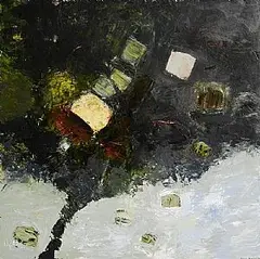 Frieda Meaney, Bog Pool III, 2001, acrylic on canvas laid on board