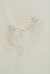 William Harrington, The Conversation, 1991, pen and wash on paper