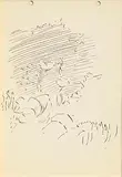 Jack Butler Yeats, The Garden, pen and ink on paper