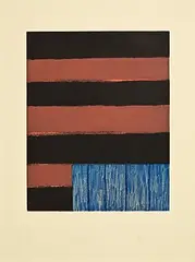Sean Scully, Cradle, 1985, etching with aquatint on Arches - number 8 from an edition of 25