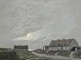 Ciaran Clear, West Coast Nocturne, Atlantic Coast, oil on board