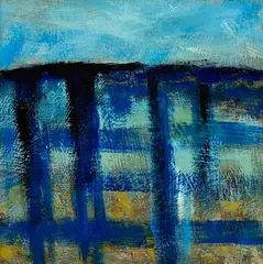Fields, Dundrum by Colin Middleton, 1976, oil on board, sold Jul 2024