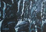 Blue Night Landscape by William Crozier, gouache on card, offered Jul 2024